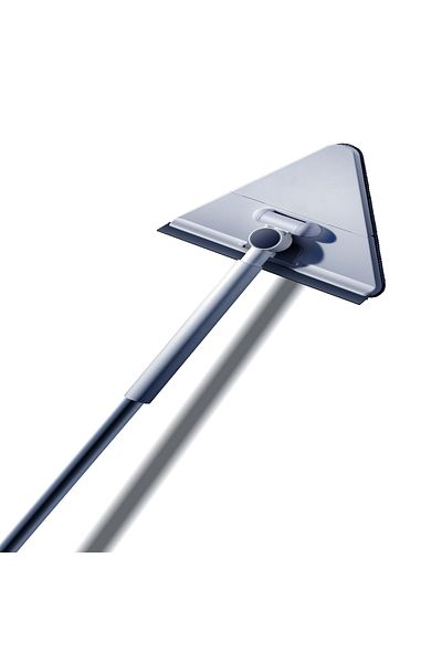 Pro Clean Official Triangle Mop with Foldable Head for Corners And Glass – Flexible Pole, Multi-Surface Cleaning