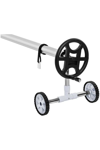UNIPRODO Înfășurator manual pentru folie solară pentru piscină, lățime 4,2-5,2 m