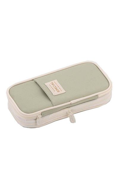 COOYA Pen Organizer, Large Capacity Zipper Pouch, Office School Travel Storage