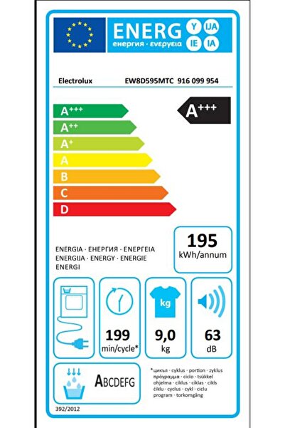 Electrolux EW8D595MTC 9 KG ÇAMAŞIR KURUTMA MAKİNESİ
