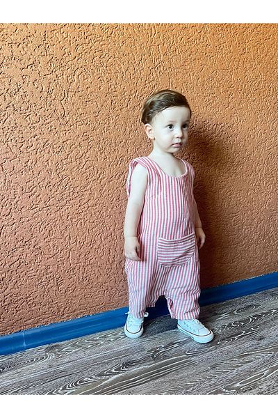 BabyDia بذلة موسلين مخططة