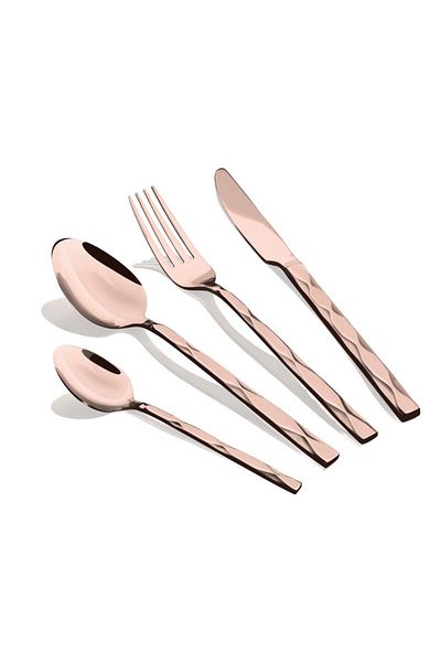 Berlinger Haus Stainless Steel Cutlery Set, 24 Pieces, Rose Gold Collection