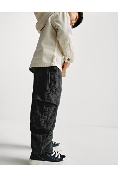 Marks & Spencer Saf Pamuklu Kargo Pantolon (2–8 Yaş)