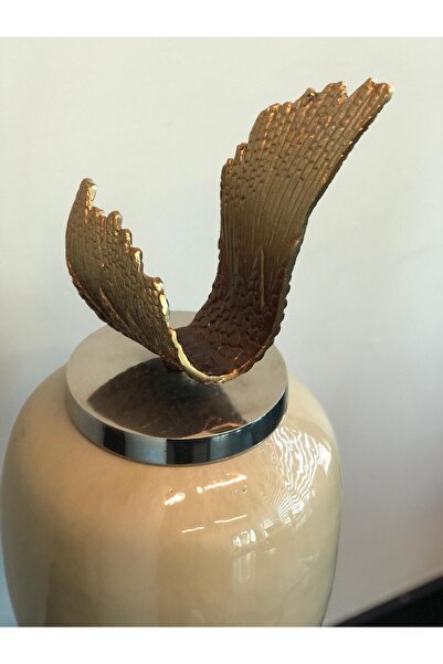 Yasmina Home KREM GOLD CAM KÜP OBJE H:75cm