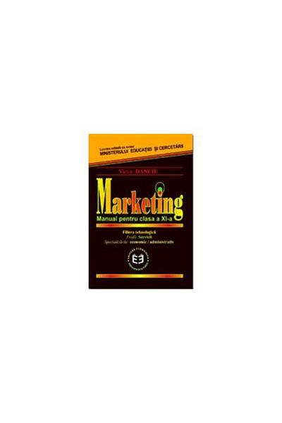 Editura Economica Marketing. Textbook for the 11th grade, Victor Danc