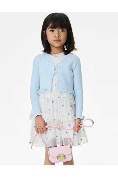 Marks & Spencer Kız Çocuk Düğmeli Hırka (2–8 Yaş)