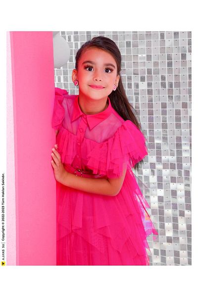 Gocoland Wednesday Costume Fuchsia Color Dress, Party Prom Homecoming