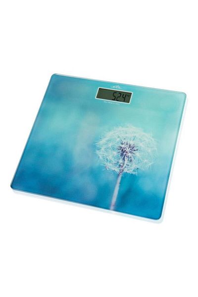 ETA Cântar de baie Breeze 1780 90040, 180 kg, sticlă securizată de 6 mm, precizie 100 g, albastru