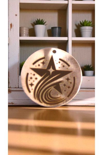 yerlikaya bakır Flying Star Pure Copper Necklace