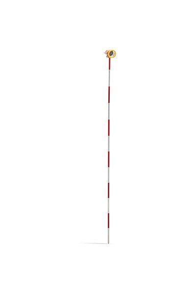 Steinberg Systems Mini pryzmat lustro dalmiercze geodezyjne z tyczką i podstawą srebrna powłoka śr. 3,6 cm 1,26 m