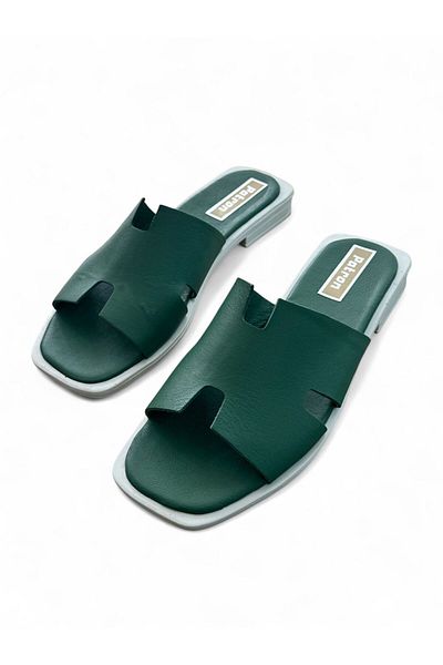 PATRON SHOES Γυναικείες παντόφλες από γνήσιο δέρμα