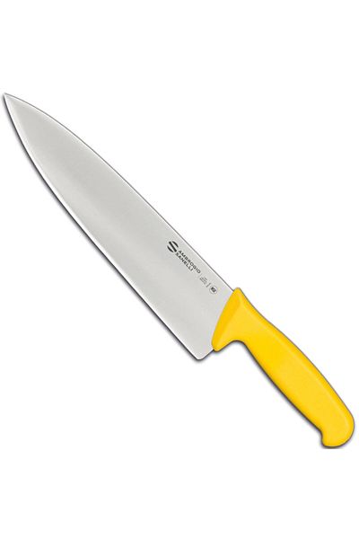 Ambrogio Sanelli Nóż rzeźniczy do drobiu SUPRA COLORE HACCP 260/410 mm - żółty