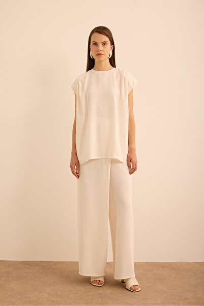 Aker Υφαντή αμάνικη μπλούζα με λεπτομέρεια στους ώμους