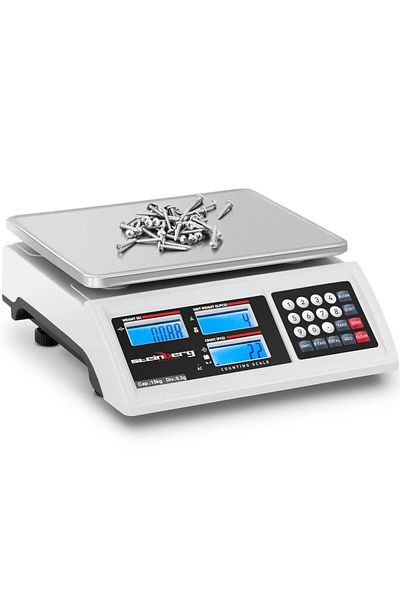 Steinberg Systems Cântar comercial cu numărare LCD RS232 15000 g / 0,2 g