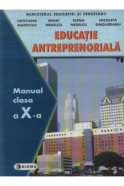 Editura Sigma Entrepreneurship education. 10th grade textbook, Cris