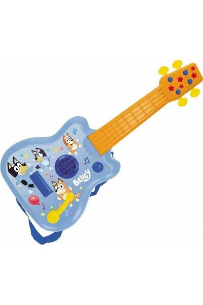 FISHER PRICE Children's Guitar Fisher Price Bluey, Blue, Plastic, for 3+ Years