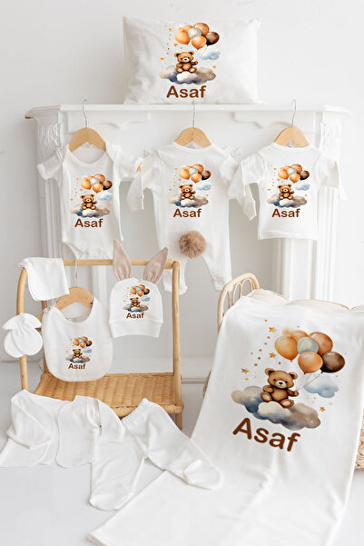 Bebe wini 100% قطن، 11 قطعة من PON PON، ملابس أطفال من المستشفى MN100