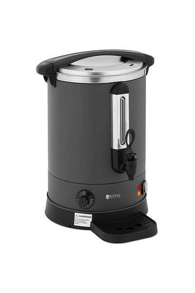 Royal Catering Warnik podgrzewacz do wody z podwójnymi ściankami i ociekaczem 13.5 L 2500 W szary