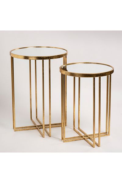 Generic 2 Pcs Nested Table - Gold