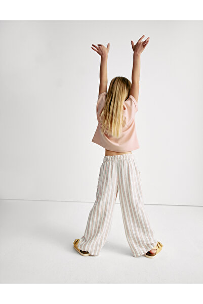 Marks & Spencer Çizgili Kız Çocuk Pantolonu (2–16 Yaş)