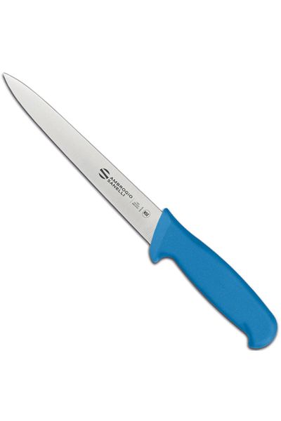 Ambrogio Sanelli Nóż do filetowania ryb SUPRA COLORE HACCP 180/310 mm - niebieski