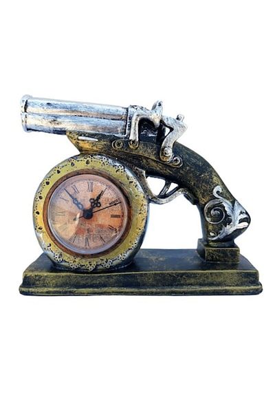 OEM Ceas decorativ din rășină în formă de pistol, 18 cm