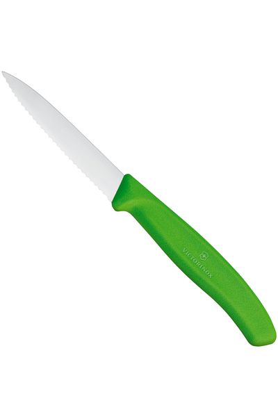 Victorinox Cuțit zimțat pentru legume, lungime 80/190 mm - verde