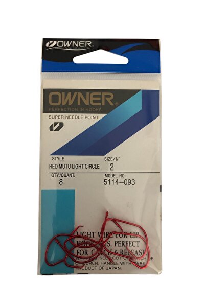 Owner 5114-093 red mutu lıght cırcle no:2 iğne