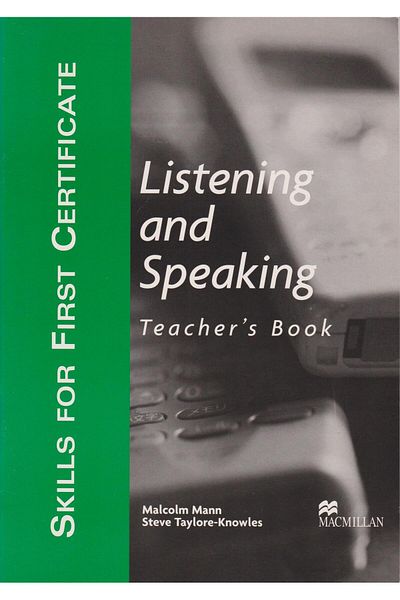Macmillan Skills for First Certificate LISTENING AND SPEAKIN