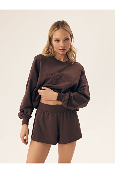 Bloovii Women's Sweatshorts 100% Cotton Shorts with Side Slits Casual Loungewear | Mindset