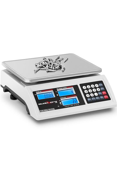 Steinberg Systems Cântar comercial cu numărare LCD RS232 30000 g / 0,5 g