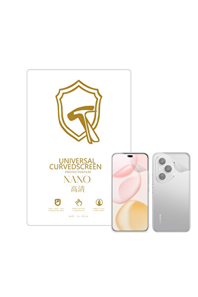 Microcase Honor 400 Pro 5G ile Uyumlu Full Tpu Ön Arka Nano Koruma- EKM103