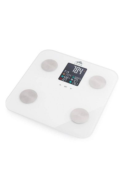 ETA Bathroom scale 3781 90000, 180Kg, body analysis, 6 mm, color display, white