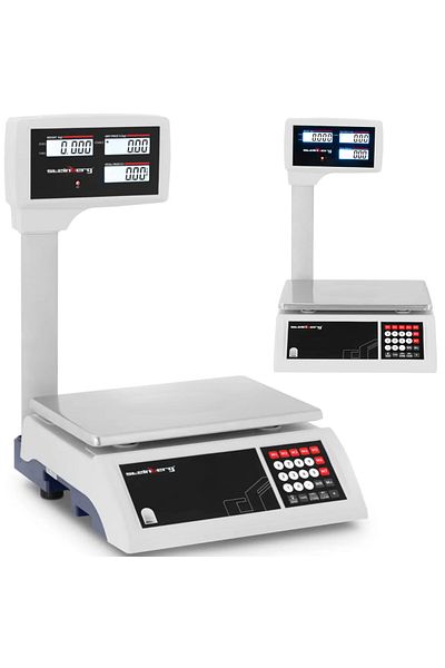 Steinberg Systems Cântar LCD de bancă pentru magazin, depozit sau cântar de cântărire 30 kg / 5 g