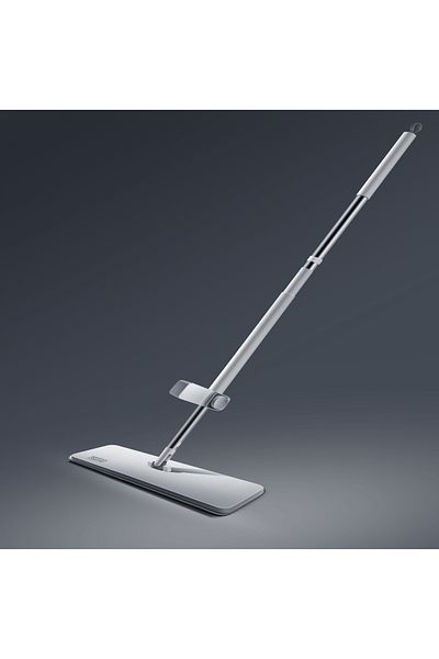 Pro Clean Official Smart Flat Mop – Built-in Wringer, 5-Layer Steel Blade, Microfiber Pad, Dry & Wet Cleaning