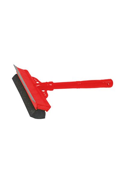 flores Racleta din cauciuc si burete pentru curatat geamul, rosu, MR723, 21 cm