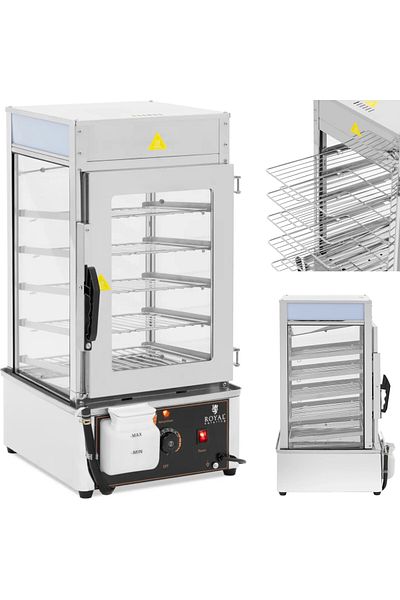 Royal Catering Parowar parowiec do pierogów 5 rusztów 30-110C 37 l 1250 W