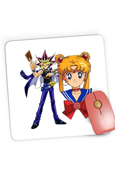 OEM Mousepad Gaming Yu Gi Oh Mutou Sailor Moon Duel Links Anime, 21x19 cm