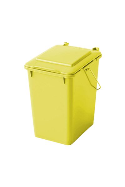 Europlast Kosz pojemnik do segregacji sortowania śmieci i odpadków - żółty 10L