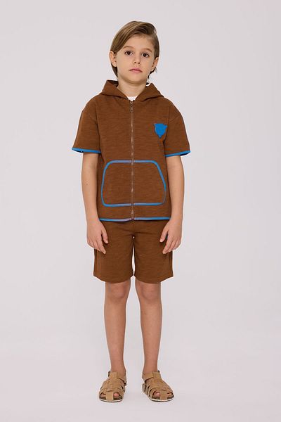 Nebbati Boy Brown Tracksuit Top