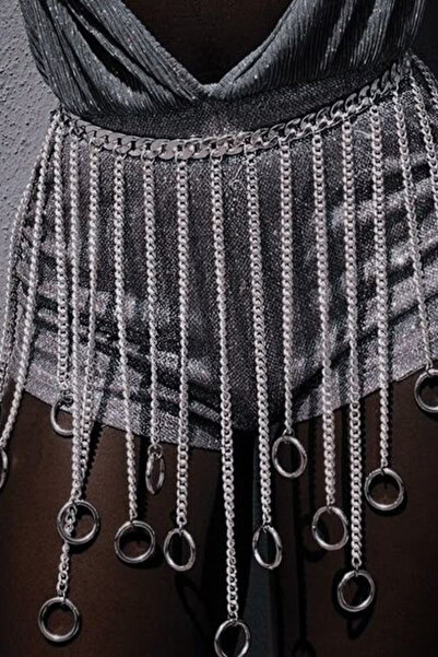 LIVOSH Химерна спідниця з підвісками та ланцюжками