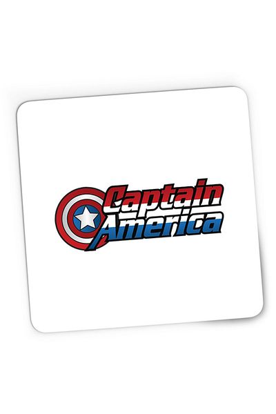 OEM Mousepad Gaming Captain America Logo Marvel Super Powers Hero Kids, 21x19 cm