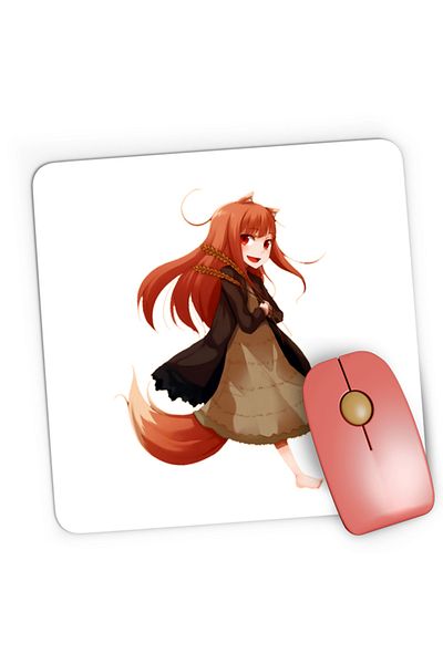 OEM Mousepad Gaming Spice And Wolf Holo Fantasy Anime Medieval, 21x19 cm
