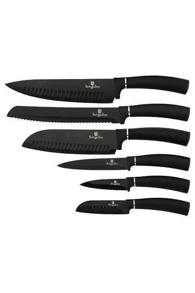Berlinger Haus Royal Black Collection 6-piece antibacterial knife set