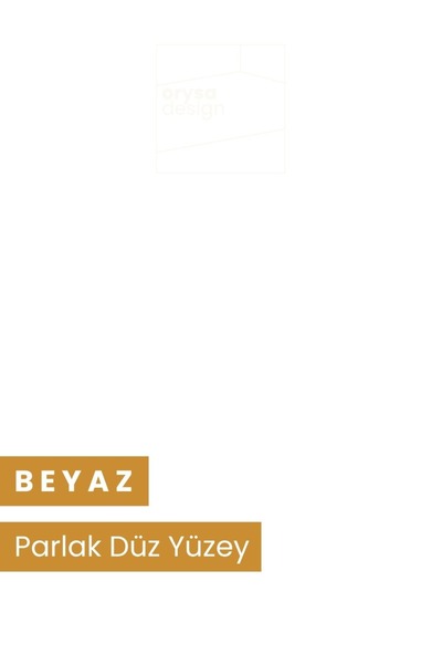 Orysa Design Banyo Dolabı, 2 Kapaklı Beyaz Lavabo Üstü Aynalı Banyo Dolabı, Çok Amaçlı Dolap