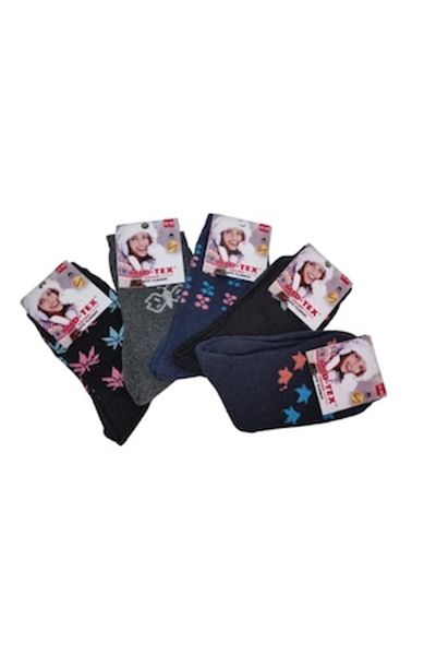 OEM Set 5 Sosete Flausate Dama, Multicolor, 35-40