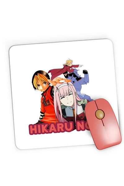 OEM Mousepad Gaming Hikaru no Go Darling in the FranXX Zero Two Full Metal Alchemist, 21x19 cm