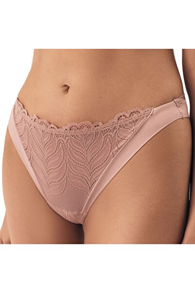 ESOTIQ Chiloți tanga clasici pentru femei cu detalii florale din dantelă față și spate | Korin