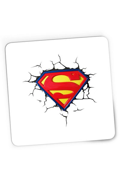 OEM Mousepad Gaming Superman Logo Emblem Erou Legendar, 21x19 cm