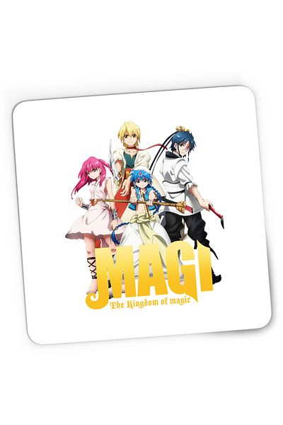 OEM Mousepad Gaming Magi The Labyrinth of Magic Protagonists Group Poster Pose, 21x19 cm
